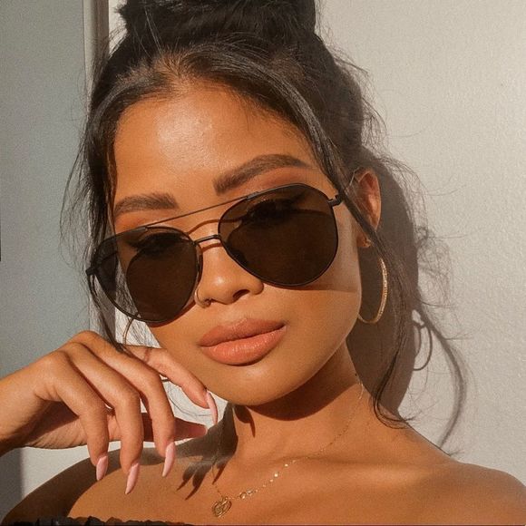 DIFF Eyewear Dash Unisex Black Solid Grey Polarized Sunglasses NEW - Picture 4 of 5